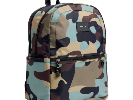 STATE Bags Kane Kids Double Pocket Backpack in Camo Fashion