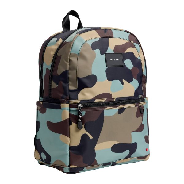 STATE Bags Kane Kids Double Pocket Backpack in Camo Fashion