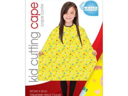 Annie Kid Cutting Cape Yellow Pattern on Sale