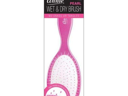 Annie Wet & Dry Pearl Brush Magenta For Sale