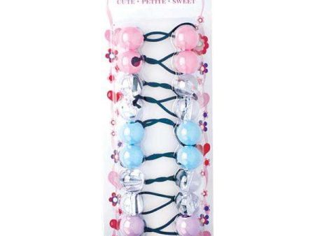 Joy Twin Bead Ponytailers 10ct Asst For Discount