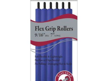 Annie Flex Grip Rollers 9 16 Inch Blue Fashion