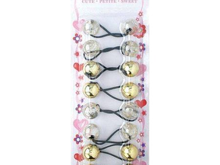 Joy Twin beads Ponytailer 8ct Asst Gold Online now