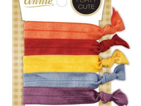 Annie Ribbon Ponytailer 5ct Asst Color For Discount