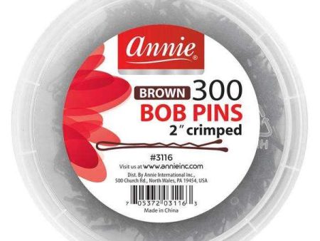 Annie Bob Pins 2In 300Ct Brown Cheap