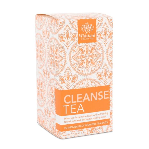 Cleanse Tea 25 Individually Wrapped Teabags Whittard - Best By: 8 2019 Supply