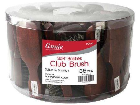 Annie Soft Mini Club Board Bristle Brush 36Ct Dark Brown For Cheap