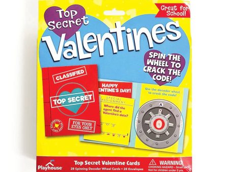 Top Secret Decoder Valentine Cards (Pack of 28) Hot on Sale