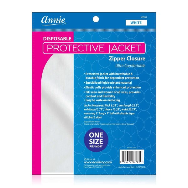 Annie Disposable Protective Jacket w Zipper For Sale