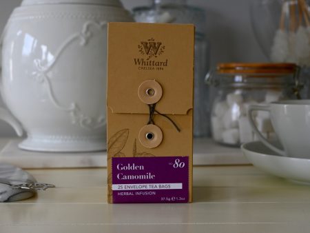 Golden Camomile Herbal Infused 25 Envelope Tea Bags 37.5g Whittard - Best By: 9 2019 Cheap