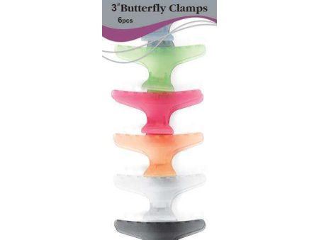 Annie Butterfly Clamps 3In 6Ct Fashion