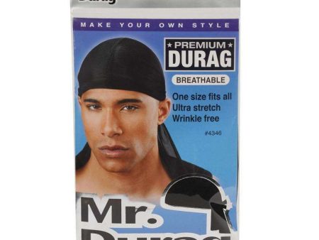 Mr. Durag Premium Durag Black For Cheap