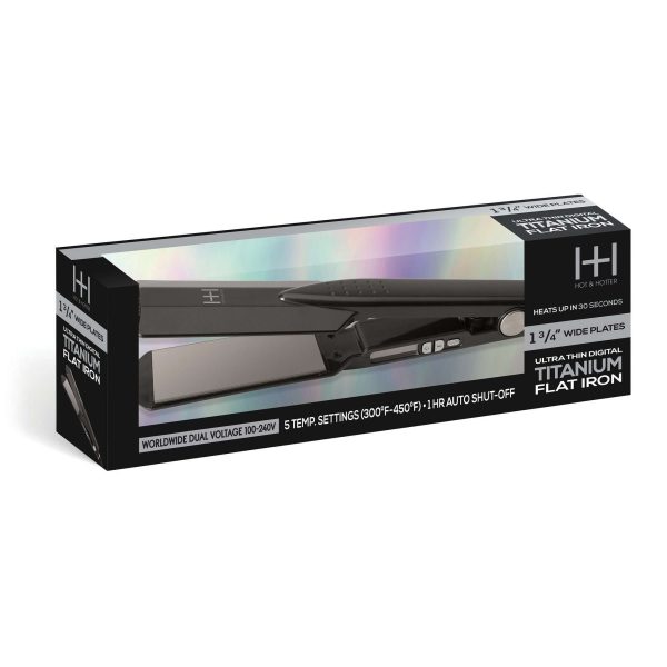 Hot & Hotter Ultra Thin Digital Titanium Flat Iron 1 3 4 Inch Online Sale