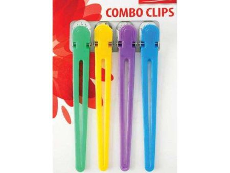 Annie Combo Clips 4Ct Asst Color Fashion