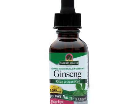 Nature s Answer - American Ginseng Root - 1 Fl Oz For Sale