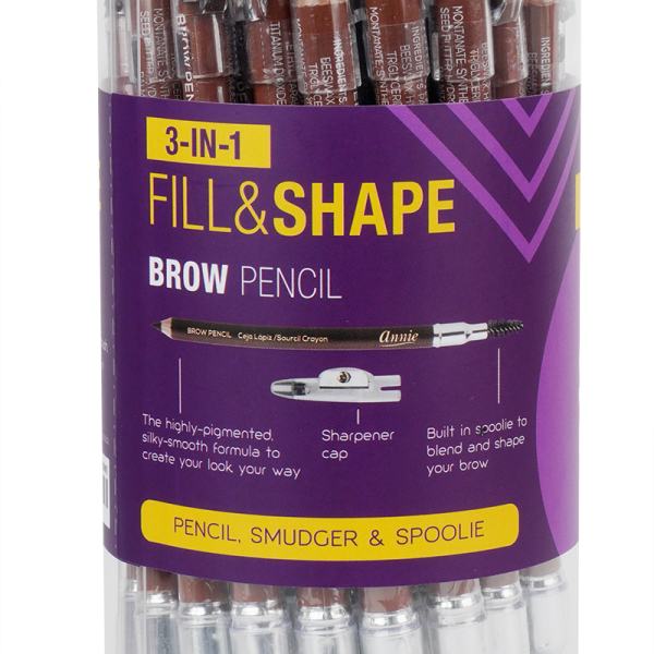 Annie Fill and Shape Brow Pencil with Sharpener & Spoolie 36ct For Cheap