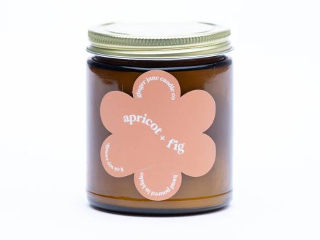 Ginger June Apricot + Fig Scented Candle (Daisy Collection) For Sale