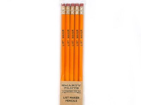 List Maker Pencils (Set of 5) For Sale