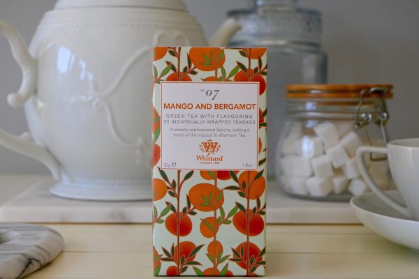 Mango and Bergamot Green Tea 25 Teabags 50g Whittard - Best By: 3 2022 Supply