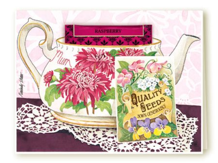 Card  Mum  Teacup with Teabag Online Hot Sale