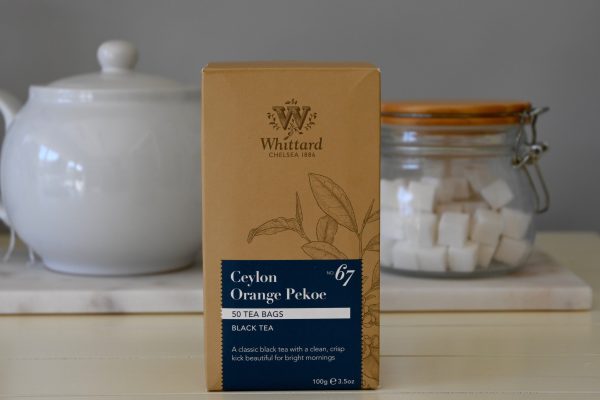 Ceylon Orange Pekoe Black Tea 50 Round Teabags Whittard - Best By: 5 2020 For Sale