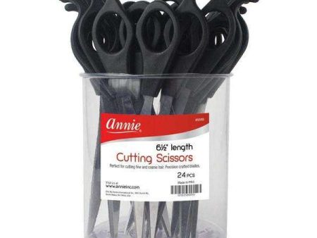 Annie Hair Shears 6.5  24Ct Black Fashion