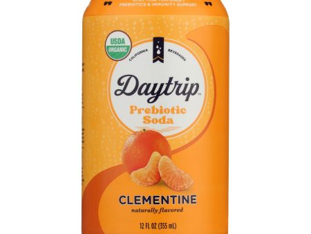 Daytrip Beverages - Soda Organic Prebiotic Clementine - Case Of 12-12 Fluid Ounces Online now