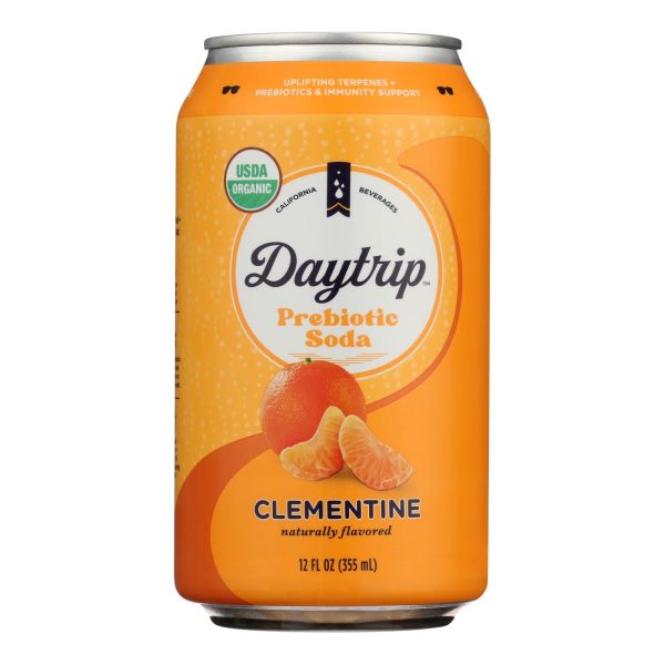 Daytrip Beverages - Soda Organic Prebiotic Clementine - Case Of 12-12 Fluid Ounces Online now