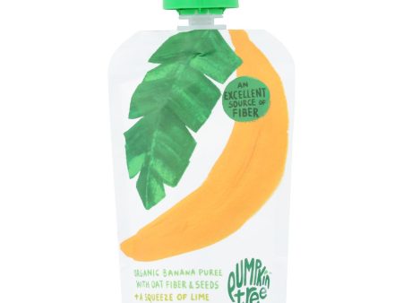 Pumpkin Tree Organic - Oats Seed Banana Lime - Case Of 10-3.5 Oz Online now