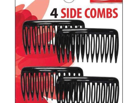 Annie Side Combs Small 4Ct Black Fashion