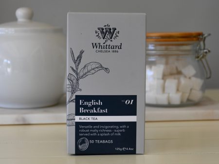 English Breakfast Black Tea- 50 Teabags 125g Whittard- Best by: 1 2022 Online Sale