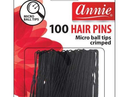 Annie Hair Pins 1 3 4In 100Ct Black Microball Tipped Online Hot Sale