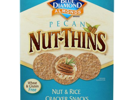 Blue Diamond - Nut Thins - Pecan - Case Of 12 - 4.25 Oz. Supply