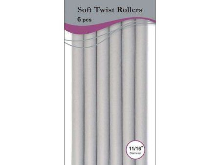 Annie Soft Twist Rollers 11 16  XL Gray (6pcs) Cheap