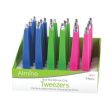 Almine Tweezers with Silicon Grip 24Ct Supply