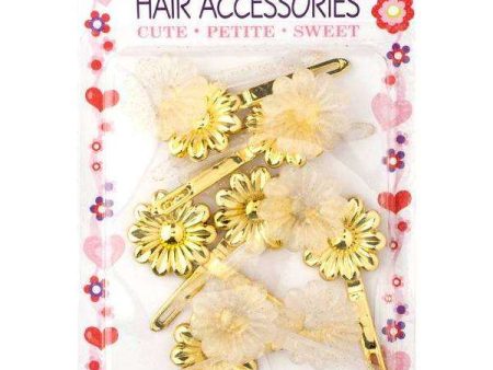 Joy Daisy Barrette 12ct Asst Gold Online Hot Sale