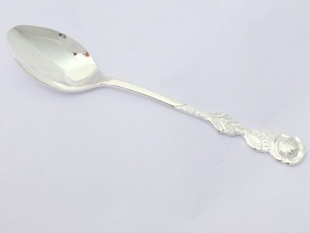 Silver Rose Handle Teaspoon set of 4 Fashion