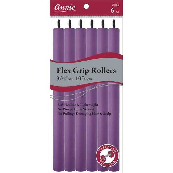 Annie Flex Grip Rollers 3 4 Inch Extra Long Purple Online now