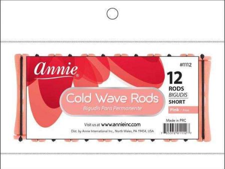 Annie Cold Wave Rods Short 12Ct Pink Fashion