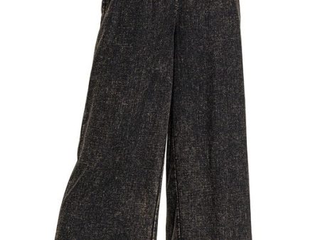 Washed Linen Wide Leg Pants Supply