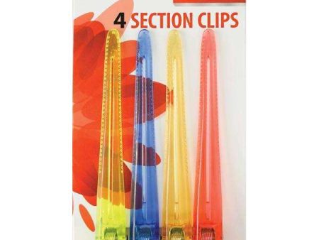 Annie Clear Section Clips 4.6  4Ct on Sale