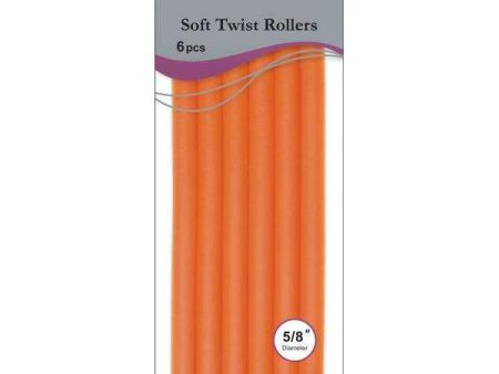 Annie Soft Twist Rollers 5 8  XL Orange (6pcs) Fashion