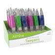 Almine Tweezers Slant with Silicon Finger Rest 24Ct Online now