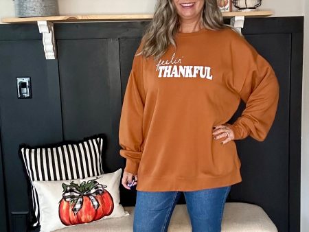 Feelin  Thankful Sweatshirt Discount