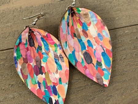 Multicolored Confetti Cork Earrings Online now