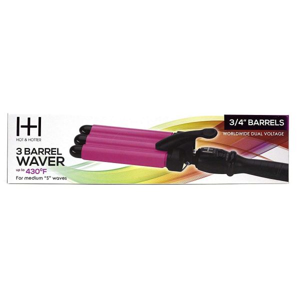 Hot & Hotter 3 Barrel Waver Curling Iron 3 4 Inch For Cheap