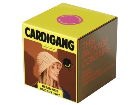 Cardigang Coco Wool Bucket Hat Crochet Kit (3 Colors) Online Sale