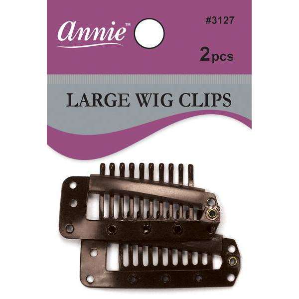 Annie Wig Clips L 2Ct Brown Fashion