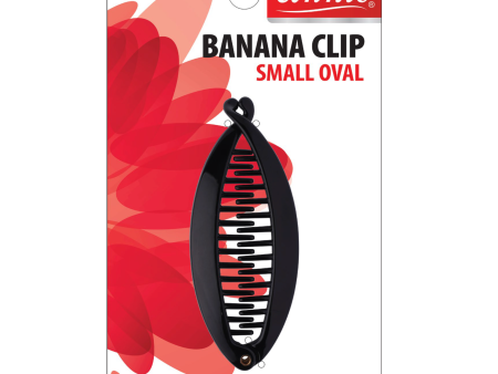 Annie Banana Clip Small Oval 8.6cm Black Online Sale