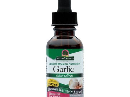 Nature s Answer - Garlic Bulb - 1 Fl Oz For Sale